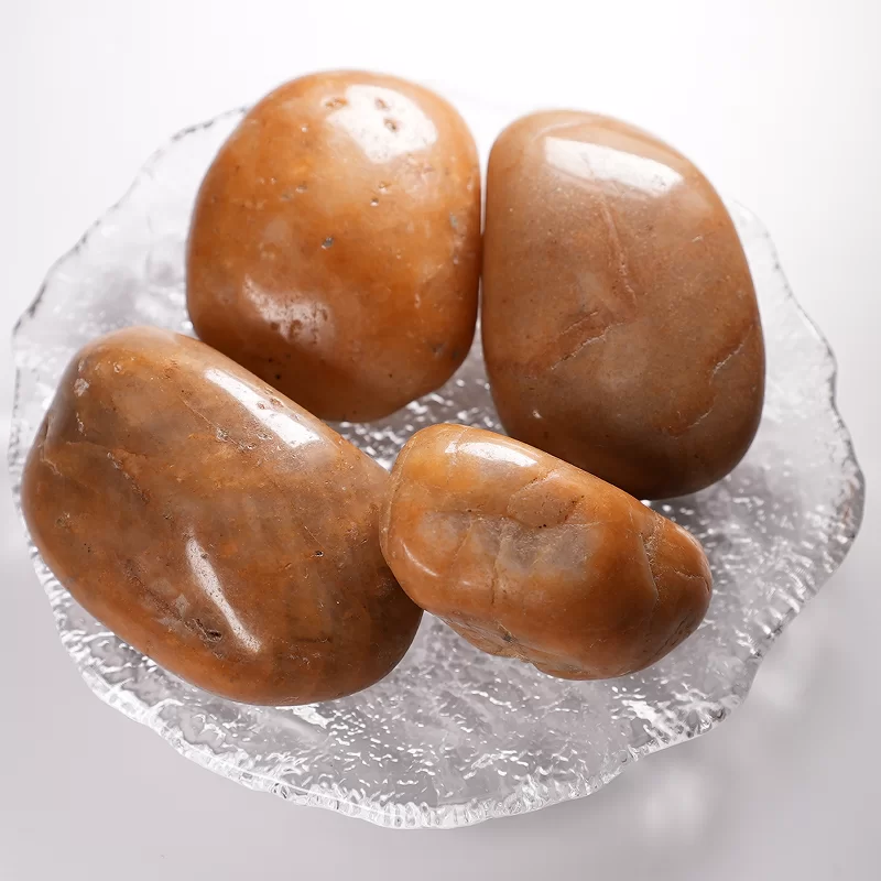 Naturalne kolorowe / białe / czarne / żółte kamienie brukowe do kształtowania krajobrazu w parku