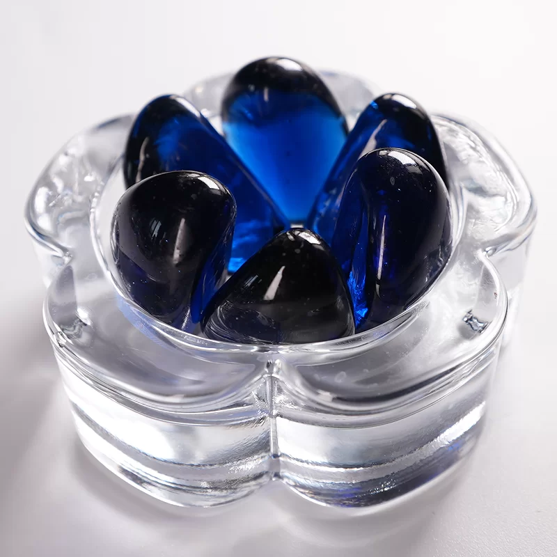 Szklany kamień z orzechów nerkowca, szklane płaskie koraliki używane do dekoracji